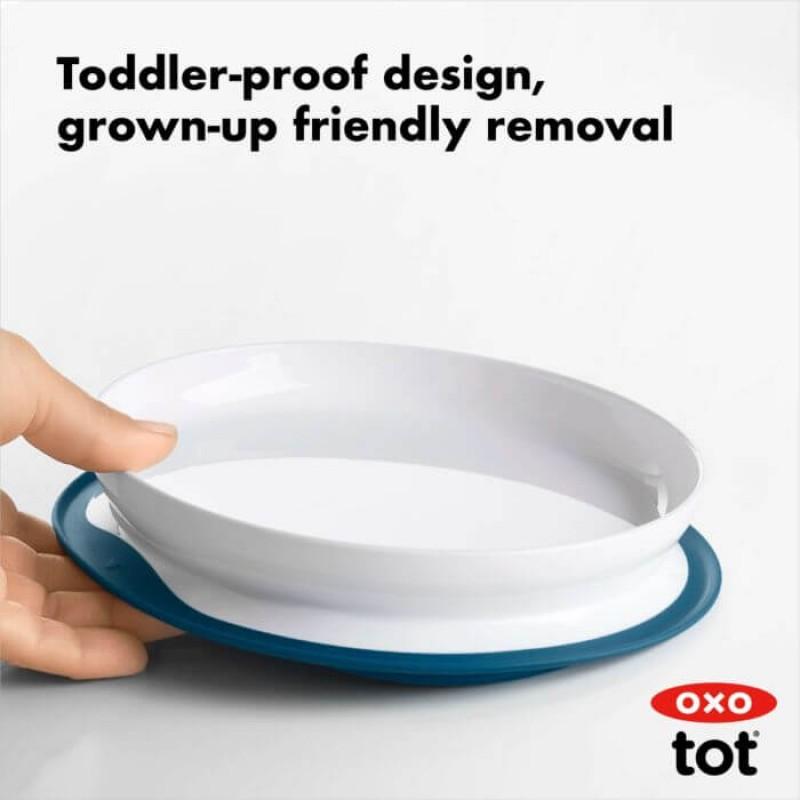 oxo tot-stick-&amp;-stay-suction-plate-teal- (2)
